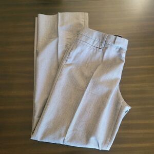 Gap Womens Dress Pants 10R Mid Rise Stretch Modern Boot Flat Front Heather Gray